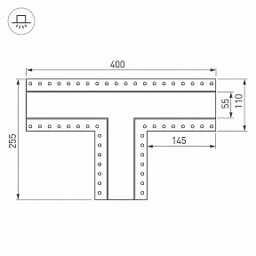 Соединитель для треков Arlight S-LUX серый арт. 030133