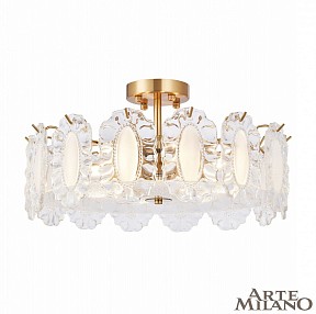Люстра на штанге Arte Milano AM-Rim латунь арт. 313009/D500 BS