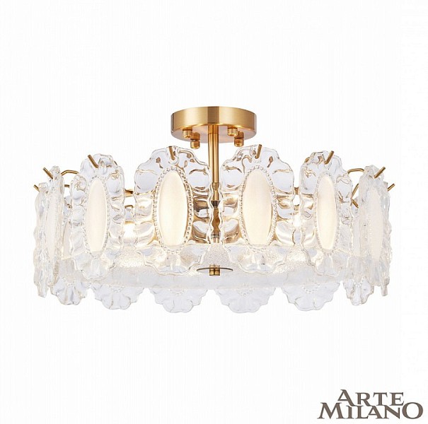 Люстра на штанге Arte Milano AM-Rim латунь арт. 313009/D500 BS