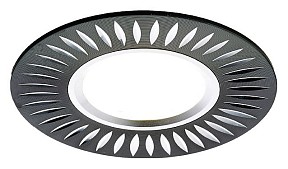 Встраиваемый светильник Ambrella Light Classic A507 черный арт. A507 BK/AL
