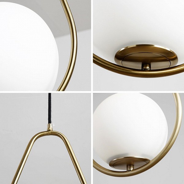 Подвесной светильник Imperiumloft HOOP DROP латунь арт. HOOP-DROP01