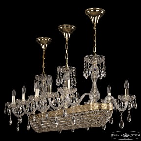 Подвесная люстра Bohemia Ivele Crystal 1452 золото арт. 1452/10/195/1000 G