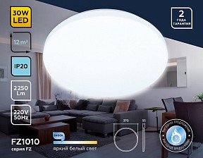 Накладной светильник Ambrella Light FZ белый арт. FZ1010