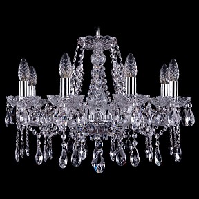 Подвесная люстра Bohemia Ivele Crystal 1413 металл арт. 1413/8/200/Ni