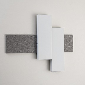 Накладной светильник Indigo Avanzato металл арт. 14023/2W Silver stone