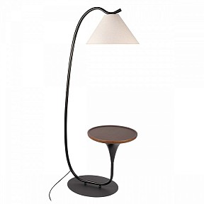 Торшер с полкой Loft it Charlotte дерево арт. 10568F Black