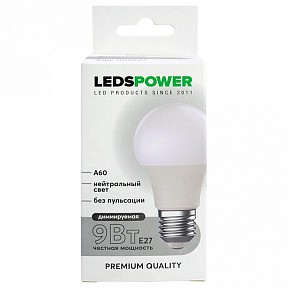 Лампа светодиодная LEDS POWER A60  арт. 006567