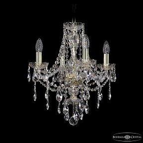 Подвесная люстра Bohemia Ivele Crystal 1415 золото арт. 1415/4/141 G