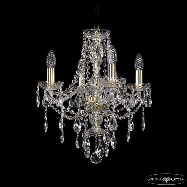 Подвесная люстра Bohemia Ivele Crystal 1415 золото арт. 1415/4/141 G
