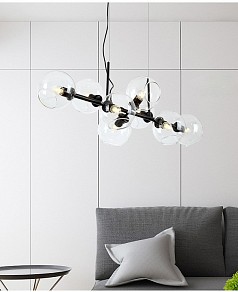 Подвесная люстра Moderli Long черный арт. V2171-P