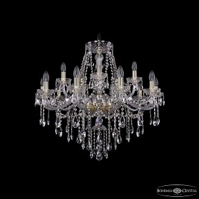 Подвесная люстра Bohemia Ivele Crystal 1415 золото арт. 1415/10+5/300 G