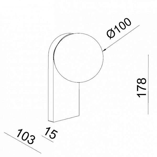Бра Italline DE бронза арт. DE-317 bronze