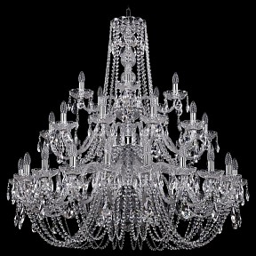 Подвесная люстра Bohemia Ivele Crystal 1402 металл арт. 1402/20+10+5/400/3d/Ni