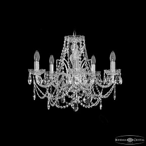 Подвесная люстра Bohemia Ivele Crystal 1411 никель арт. 1411/5/195 Ni