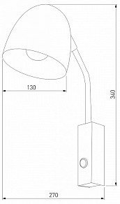 Бра TK Lighting Soho черный арт. 4167 Soho Black