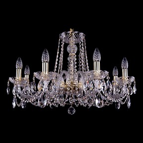 Подвесная люстра Bohemia Ivele Crystal 1402 золото арт. 1402/8/240/G