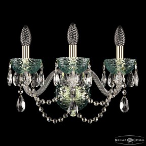 Бра Bohemia Ivele Crystal 5402 золото арт. 5402B/3/165 G Birusa/M-1F
