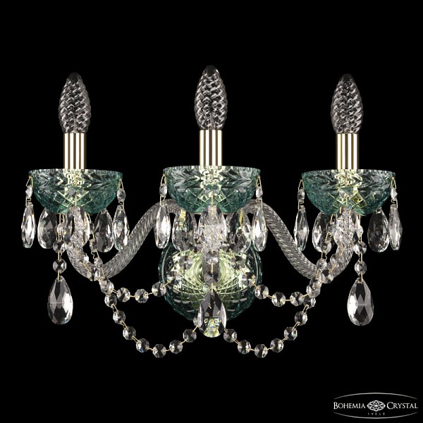 Бра Bohemia Ivele Crystal 5402 золото арт. 5402B/3/165 G Birusa/M-1F