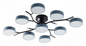 Потолочная люстра Arte Milano Ferrara черный арт. 256606/8+1 Bk/Gr