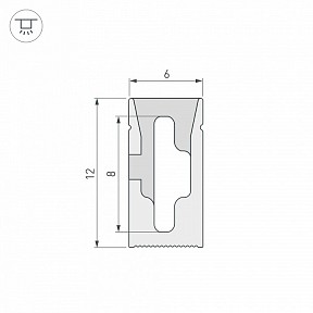 Профиль Arlight WPH белый арт. 040825