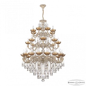 Подвесная люстра Bohemia Ivele Crystal AL7901 белый арт. AL79101/16+8+8/300/3d B WMG P Amber/M-1F