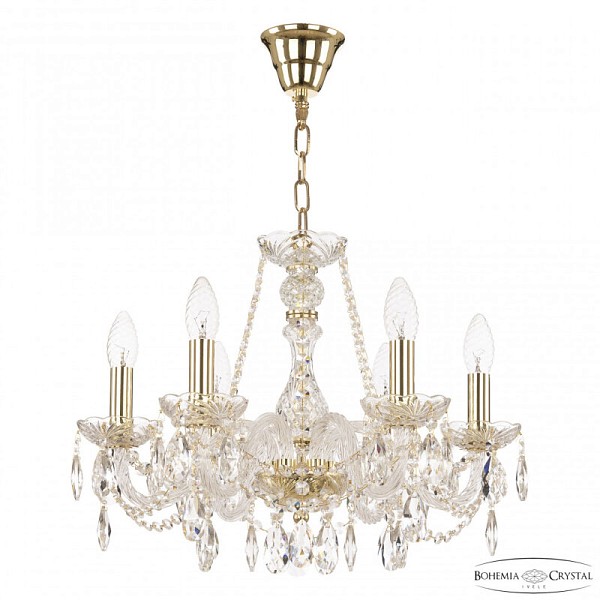 Подвесная люстра Bohemia Ivele Crystal 116 золото арт. 116/6/165 G
