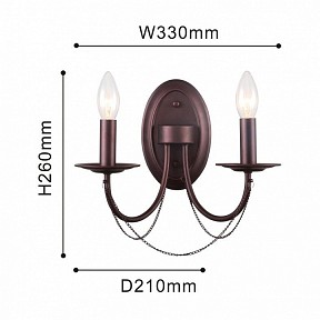 Бра F-promo Plini коричневый арт. 2590-2W