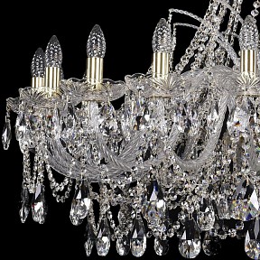 Подвесная люстра Bohemia Ivele Crystal 1411 золото арт. 1411/20/400/G