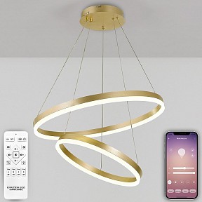 Подвесной светильник Natali Kovaltseva Oreol золото арт. LED LAMPS 81299