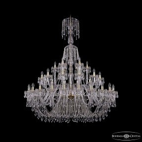 Подвесная люстра Bohemia Ivele Crystal 1403 золото арт. 1403/24+12+6/530/XL-170 G