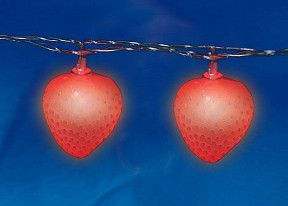 Гирлянда Uniel ULD-S0400  арт. ULD-S0400-010/STB/2AA RED IP20 STRAWBERRY