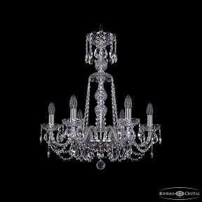 Подвесная люстра Bohemia Ivele Crystal 1402 никель арт. 1402/6/195/XL-64 Ni