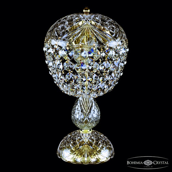 Настольная лампа декоративная Bohemia Ivele Crystal 1477 никель арт. 14771L1/22 Ni