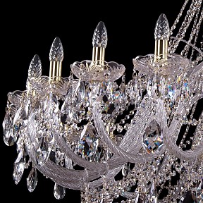 Подвесная люстра Bohemia Ivele Crystal 1411 золото арт. 1411/24/530/G