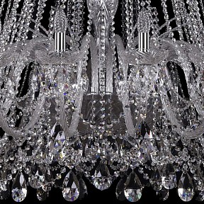 Подвесная люстра Bohemia Ivele Crystal 1411 металл арт. 1411/24/530/XL-163/Ni