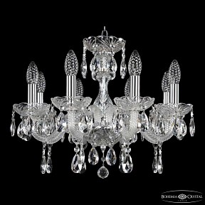 Подвесная люстра Bohemia Ivele Crystal 117 никель арт. 117/8/165 Ni