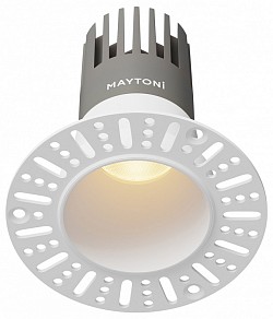 Встраиваемый светильник Maytoni  белый арт. DL120-10W-3K-TRS-W