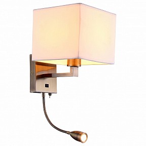 Бра с подсветкой Arte Lamp Hall бронза арт. A9249AP-2AB
