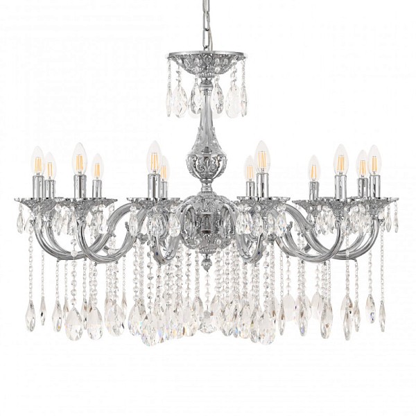 Подвесная люстра Bohemia Ivele Crystal AL7801 никель арт. AL78101/12/300 A Ni