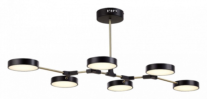 Люстра на штанге EVOLUCE Monta черный арт. SLE6004-402-06