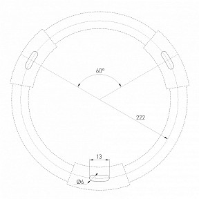 Накладной светильник Arlight RONDO черный арт. 034820