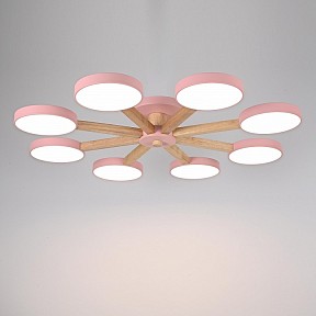 Люстра на штанге Imperiumloft TURNA Pink дерево арт. TURNA01