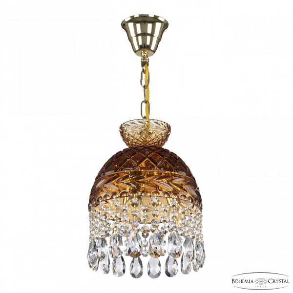 Подвесная люстра Bohemia Ivele Crystal 5478 золото арт. 5478/22 G Amber/M-1F