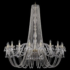 Подвесная люстра Bohemia Ivele Crystal 1402 золото арт. 1402/20/530/h-164/G
