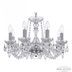 Подвесная люстра Bohemia Ivele Crystal 119 никель арт. 119/8/165 Ni