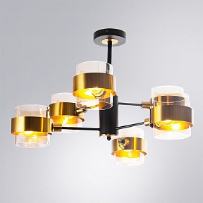 Люстра на штанге Arte Lamp Carlo черный арт. A8205SP-6BK