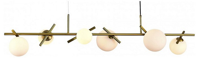 Подвесной светильник iLamp Golden латунь арт. 2134-6L BR+MBK