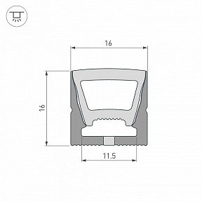 Профиль Arlight WPH-FLEX черный арт. 045759