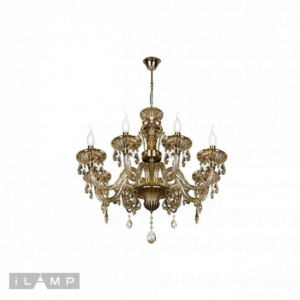 Подвесная люстра iLamp Asia бронза арт. 61079-8 BR
