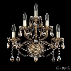 Бра Bohemia Ivele Crystal 1413 золото арт. 1413B/2+2+1/165 G M721